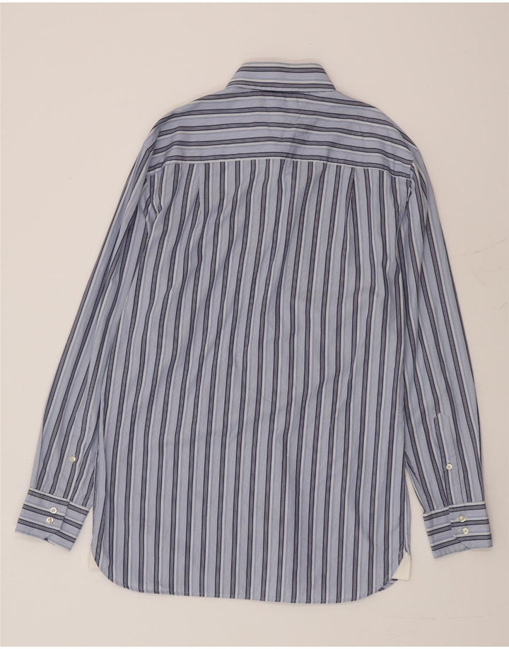 Tommy Hilfiger Herrenhemd mittelblau gestreift aus Baumwolle