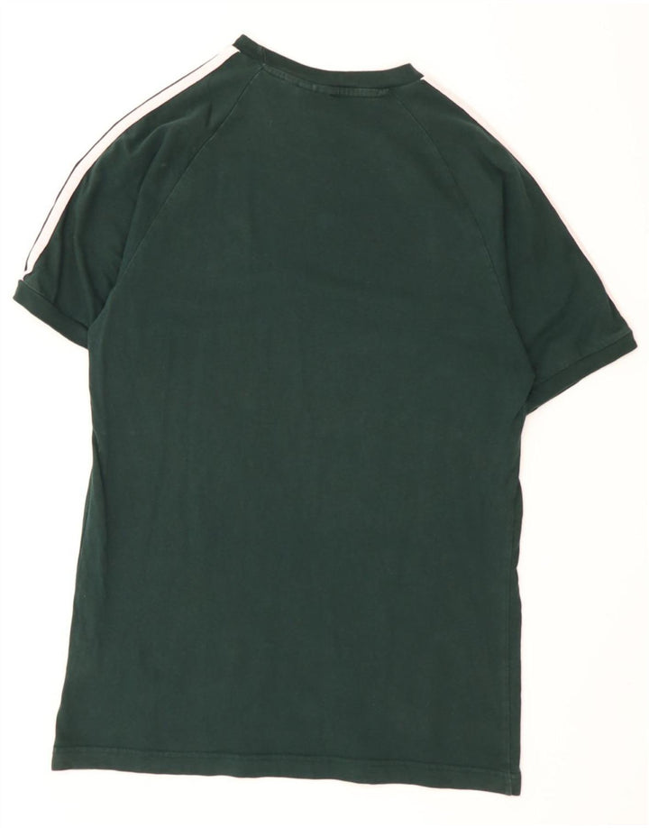 Adidas Herren T-Shirt Top mittelgrüne Baumwolle