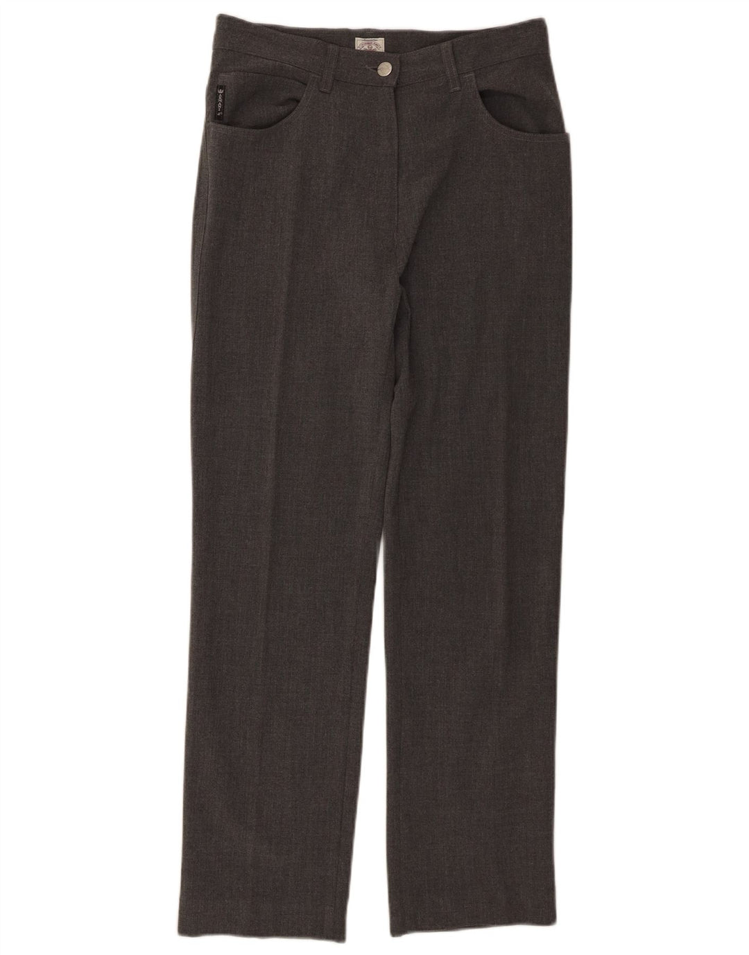Armani Damen Gerade Freizeithose W30 L28 Graues Polyester