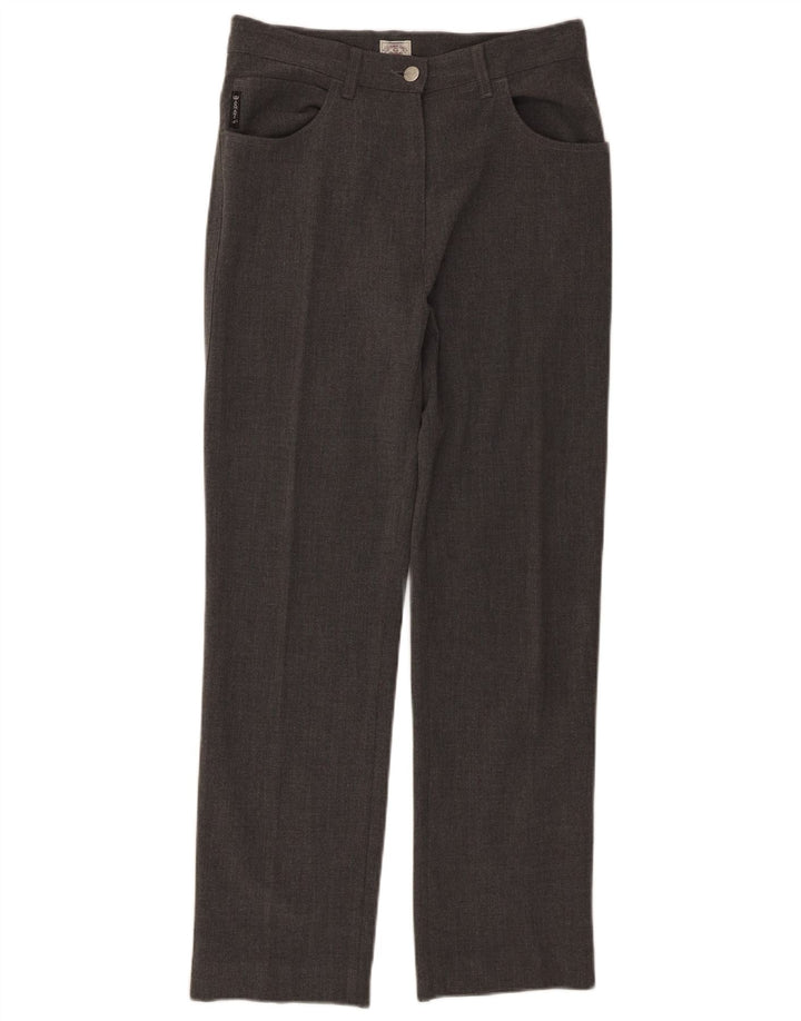 Armani Damen Gerade Freizeithose W30 L28 Graues Polyester