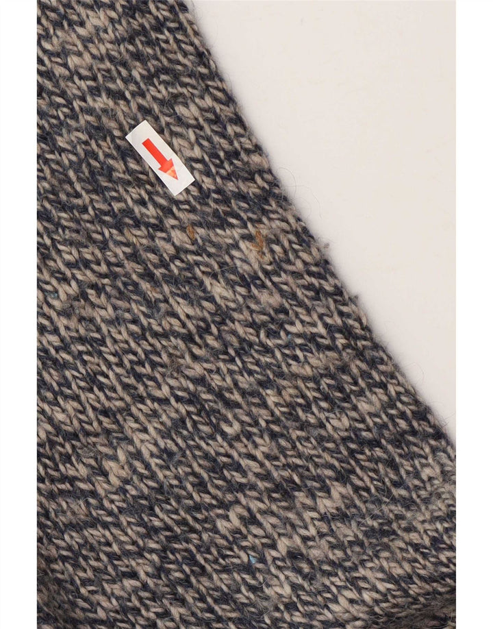 Rifle Herren-Pullover mit Rundhalsausschnitt, mittelgroß, marineblau gesprenkelte Wolle