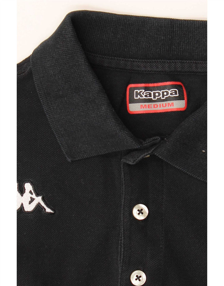 Kappa Herren Poloshirt Medium Black Cotton