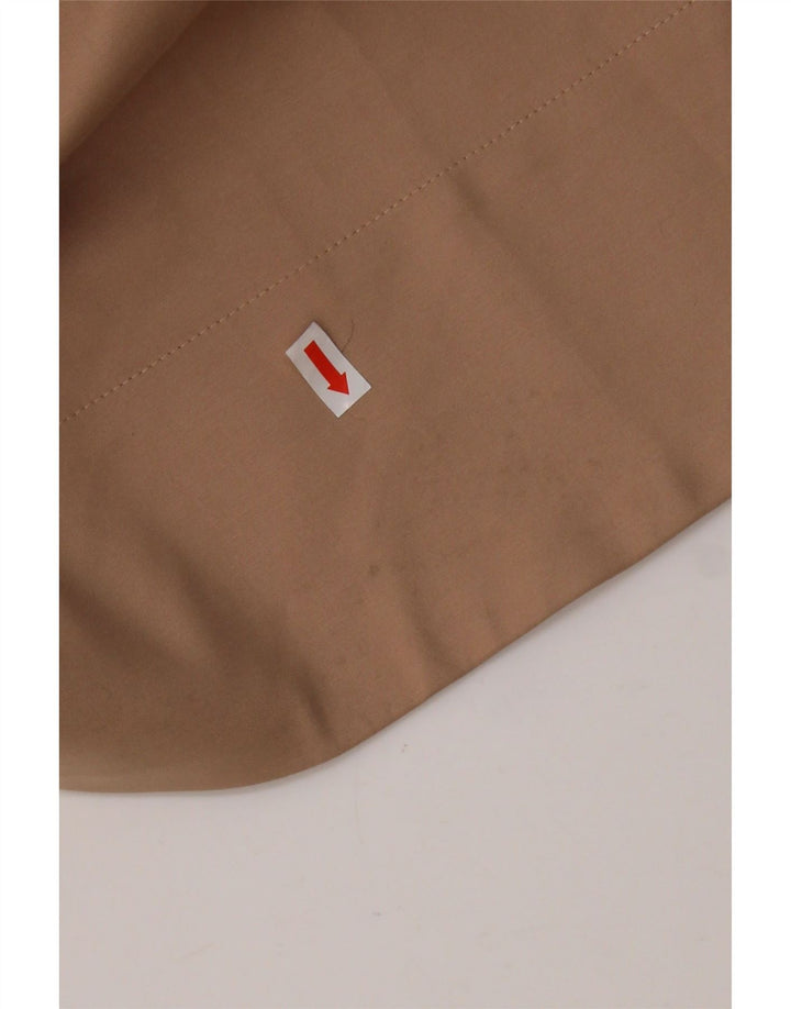 TRUSSARDI Damen ärmelloses A-Linien-Kleid IT 44 Mittelbeige Baumwolle