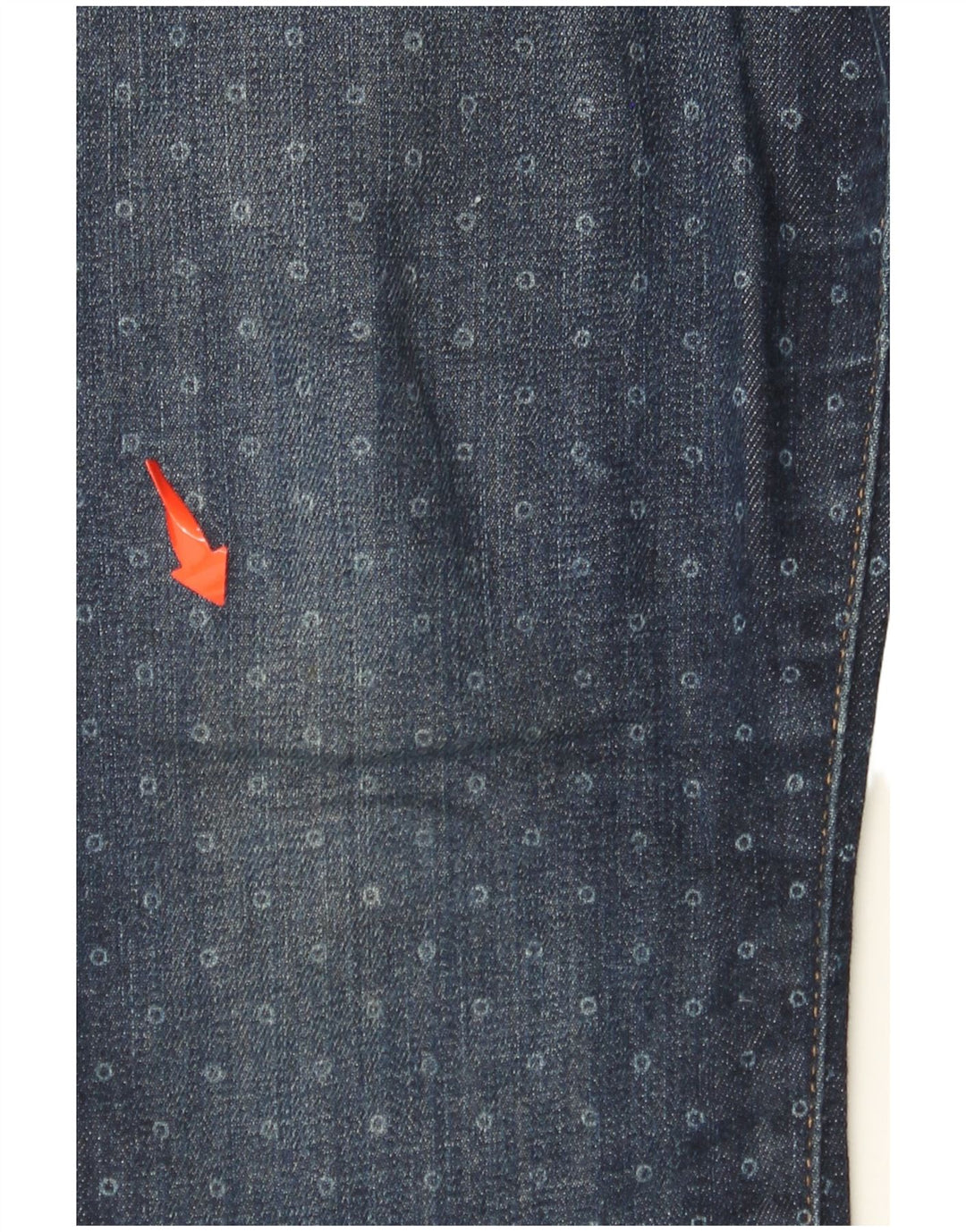 TOMMY HILFIGER Damen Freizeithose US 8 Medium W30 L30 Blau gepunktet