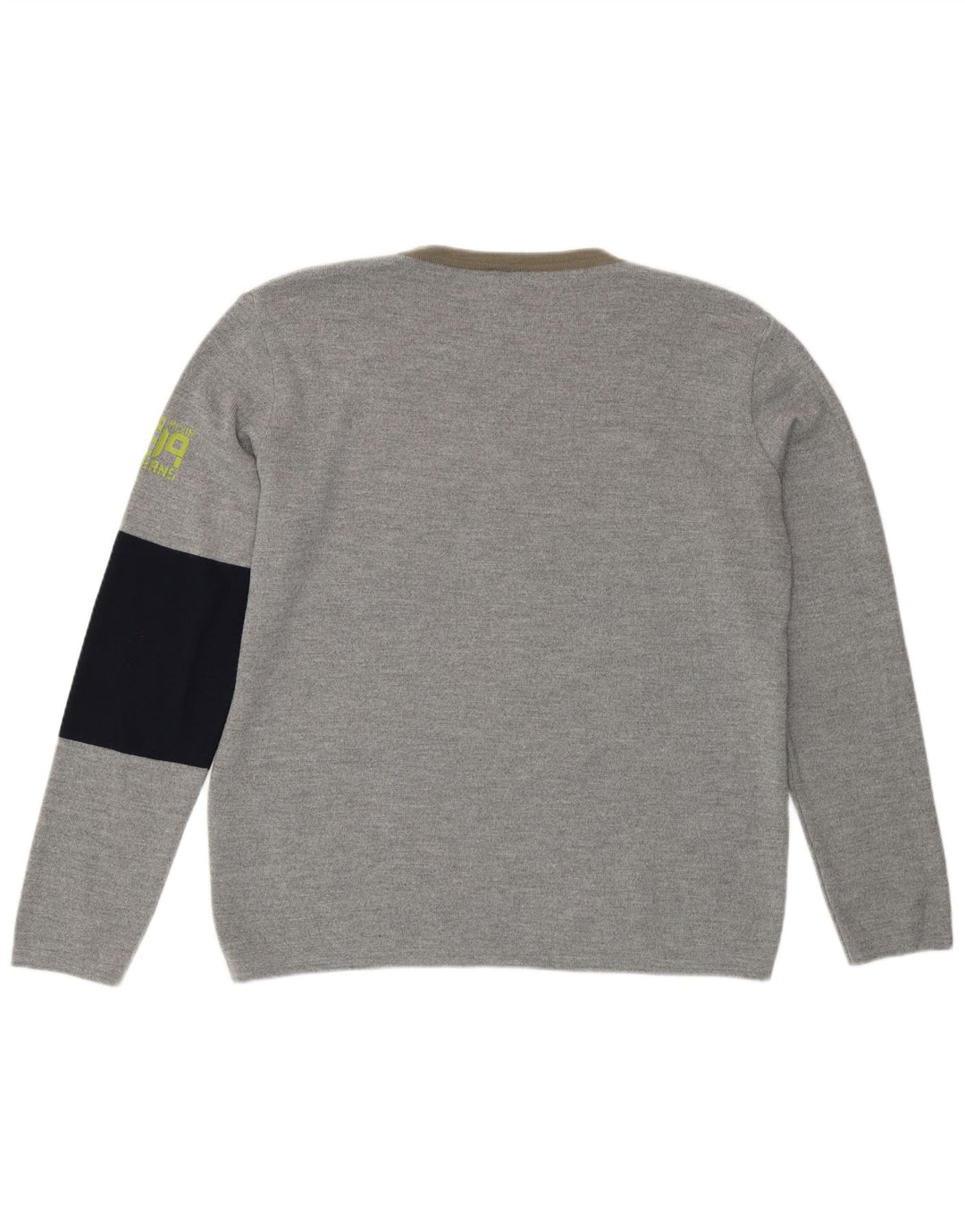 Calvin Klein Jeans Herren-Pullover mit Rundhalsausschnitt, XL, Grau, Farbblock