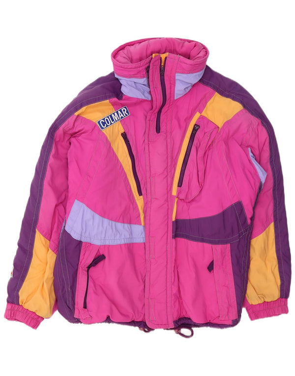 Colmar Herren-Skijacke IT 48 Mittelrosa Colourblock-Polyamid
