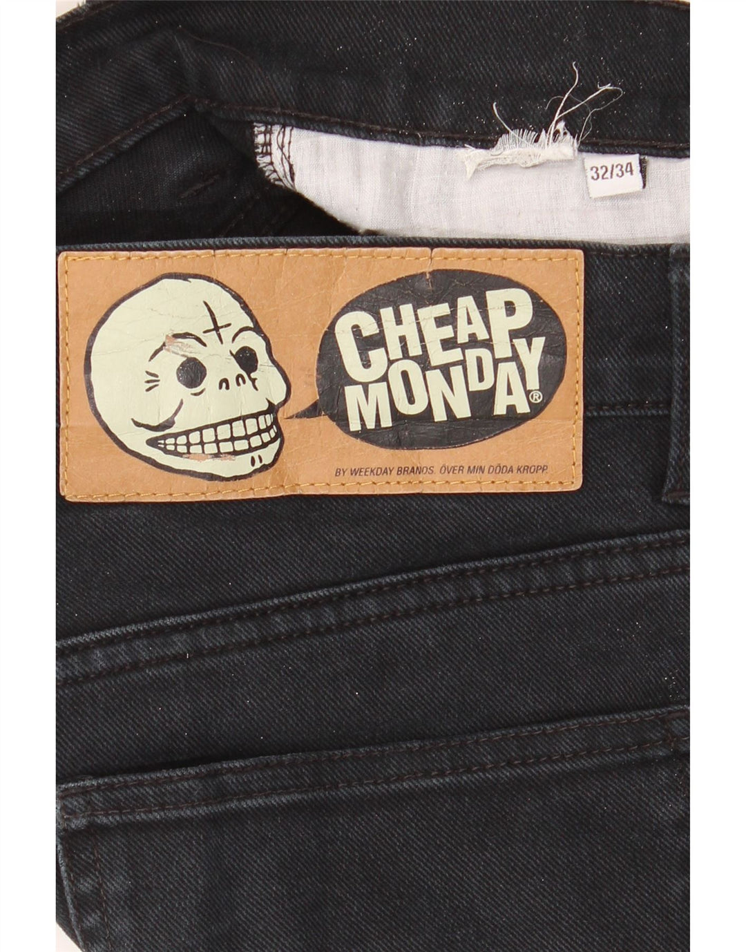 Cheap Monday Slim-Jeans für Herren, W32, L34, Schwarz