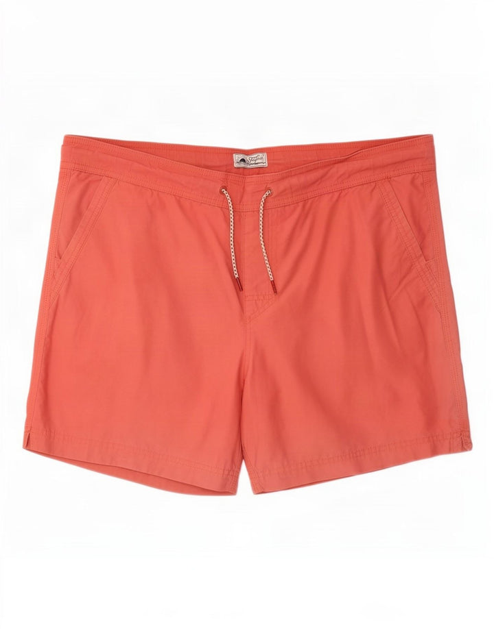 Fat Face Herren-Badeshorts, groß, aus roter Baumwolle