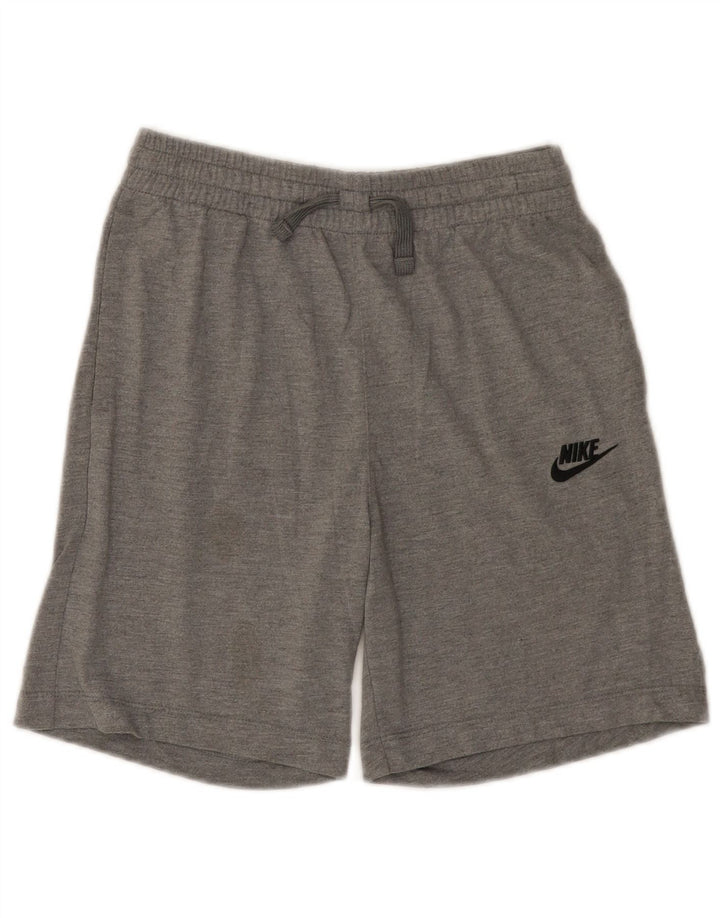 Nike Jungen-Sportshorts mit Standard-Passform, 12–13 Jahre, groß, graues Polyester
