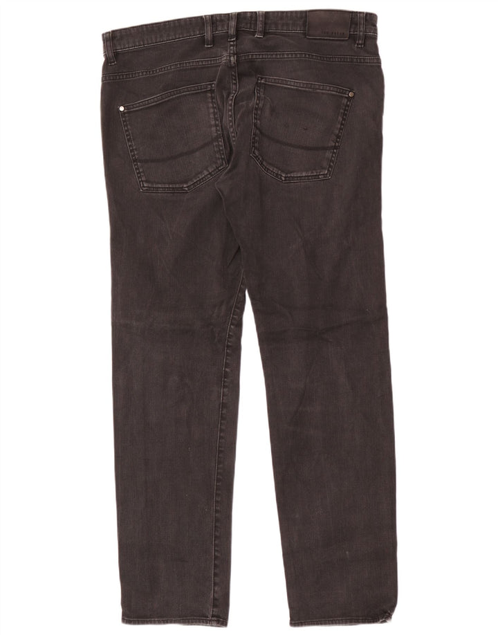 Ted Baker Herren Straight Jeans W36 L30 Schwarz