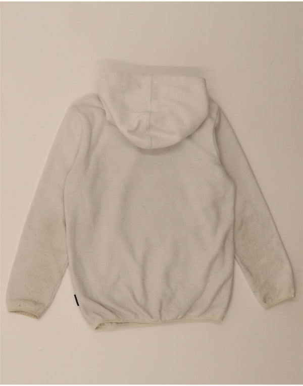 CHAMPION Jungen-Fleecepullover mit grafischer Kapuze, 11–12 Jahre, Größe L, Weiß