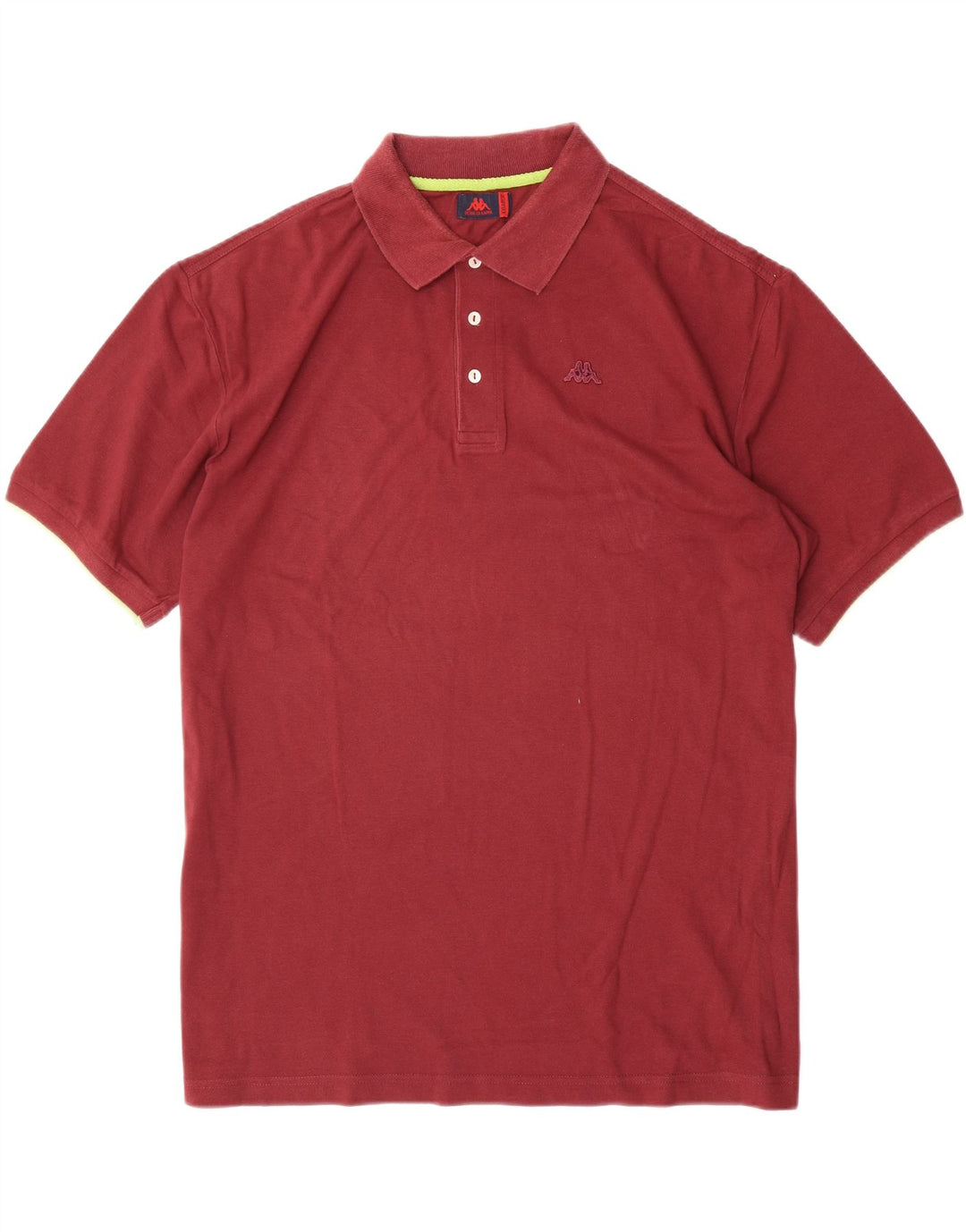 KAPPA Herren Poloshirt 2XL Maroon Baumwolle