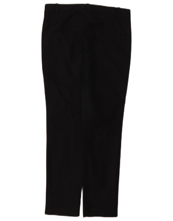 Zara Slim Chino-Hose für Damen, EU 36, XS, B26, L25, schwarze Baumwolle