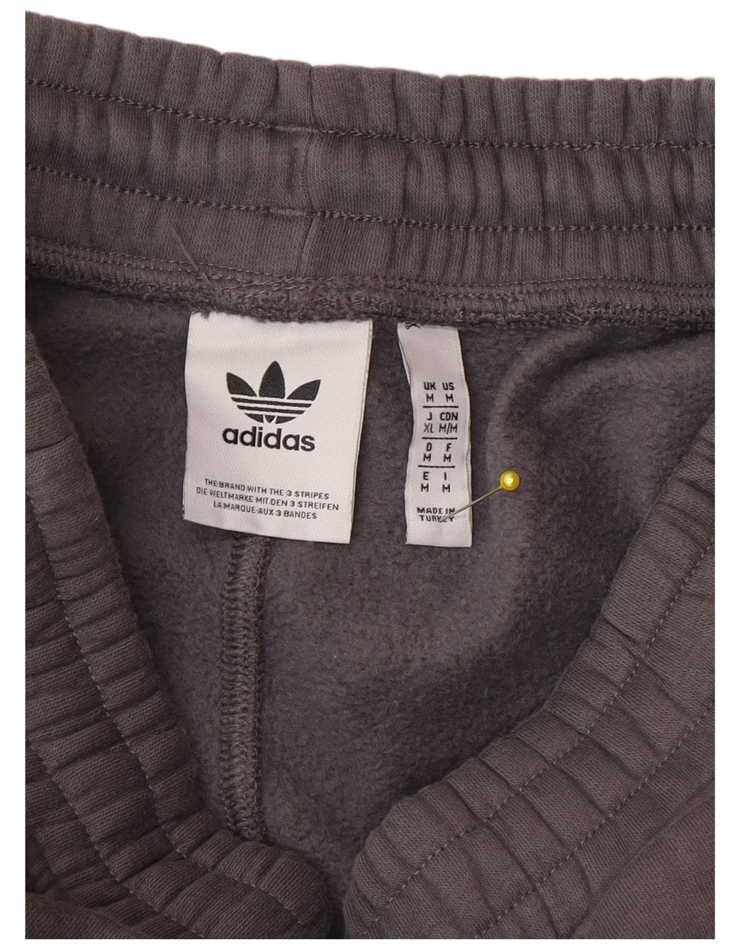 Adidas Herren Trainingshose Jogger mittelgraue Baumwolle
