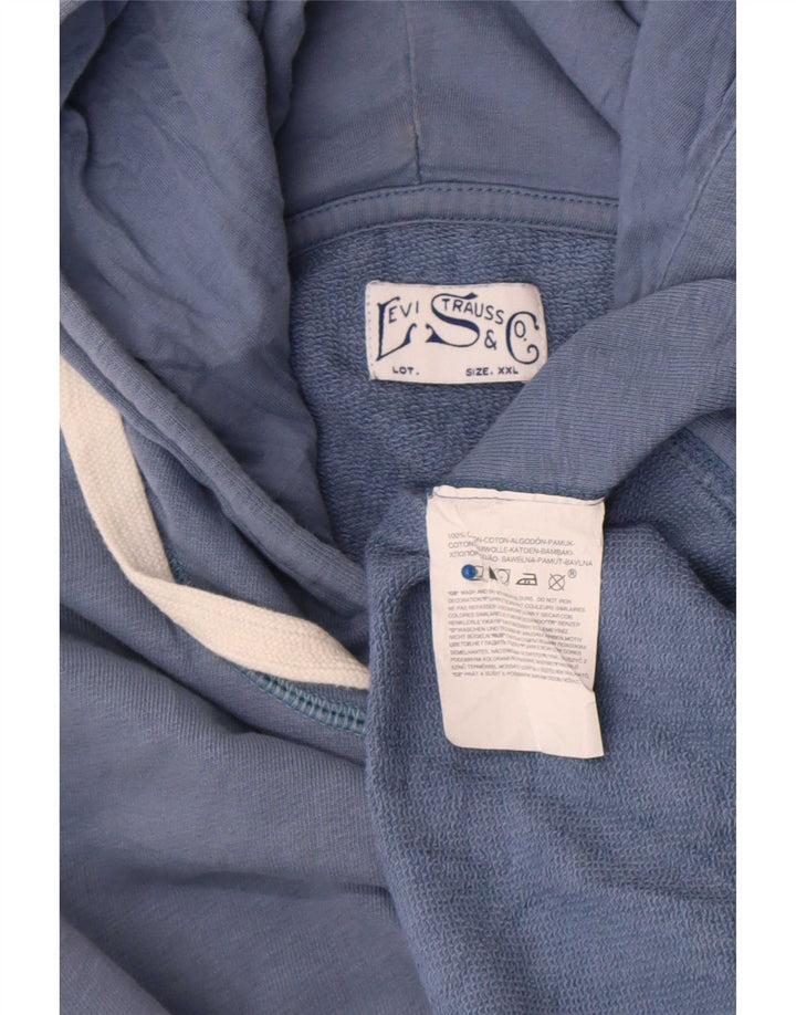 Levi's Herren Kapuzenpullover 2XL Marineblau Baumwolle