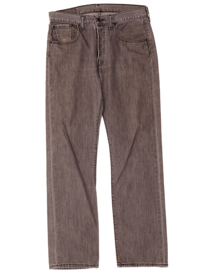 Levi's Herren 501 Straight Jeans W32 L32 Graue Baumwolle