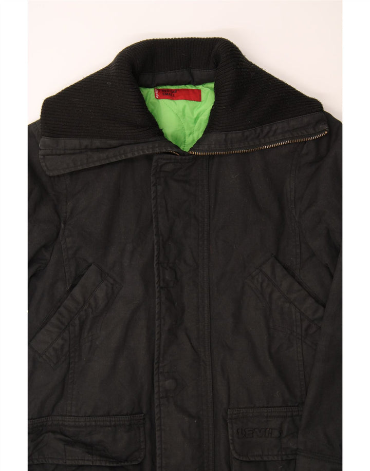 LEVI'S Mens Overcoat UK 36 Small Black Cotton Vintage Levi's and Second-Hand Levi's from Messina Hembry 
