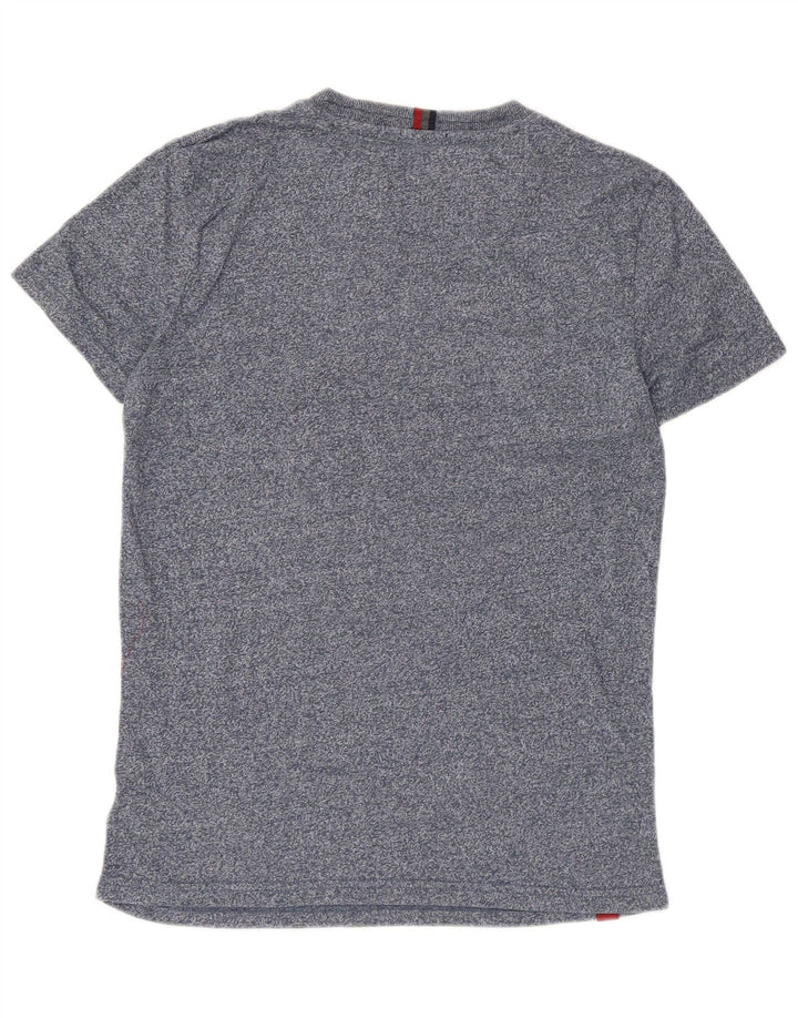 Superdry Herren Grafik-T-Shirt-Oberteil Mittelblau meliert