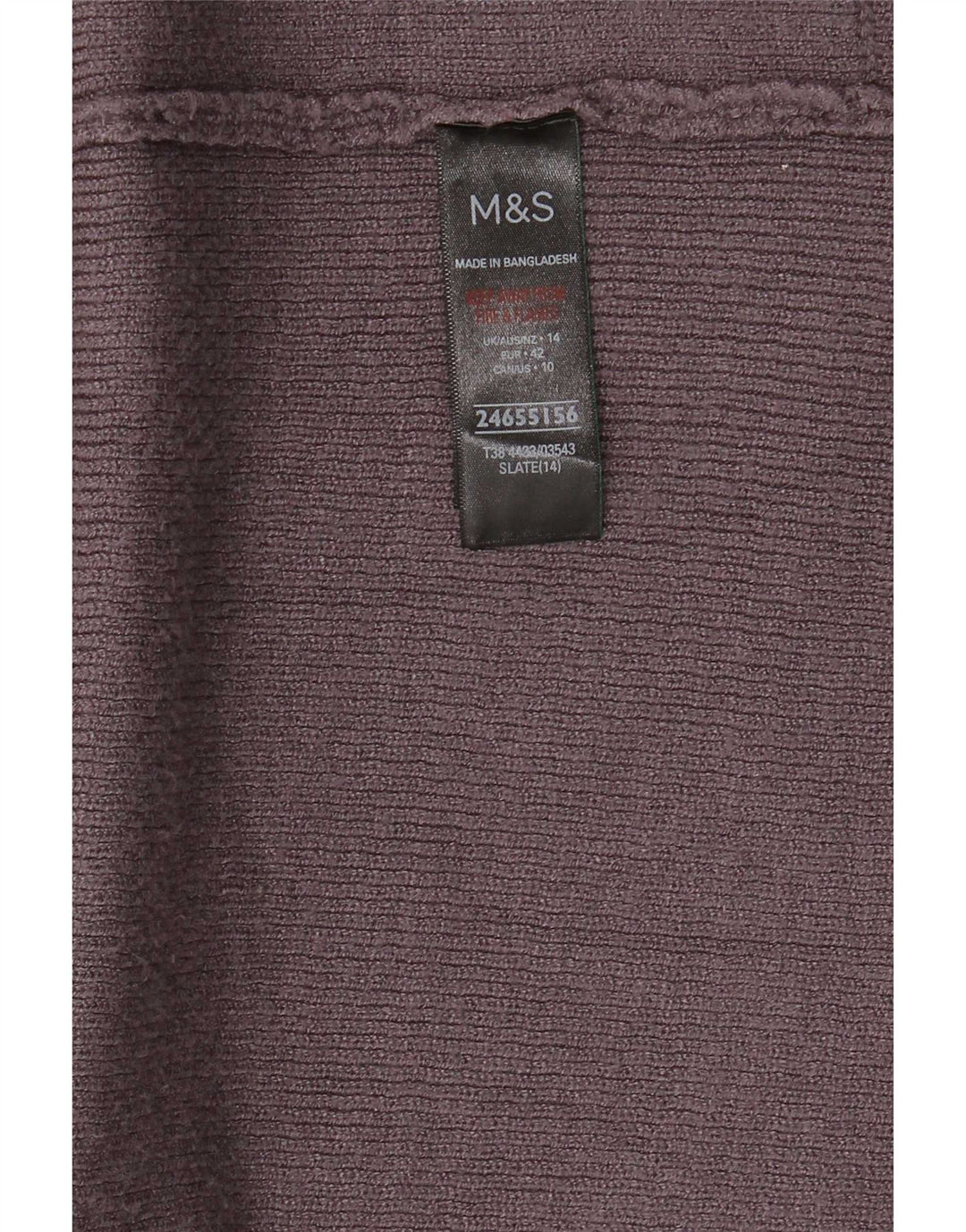 Marks & Spencer Damen Longline Open Cardigan Pullover UK 14 Large Grau