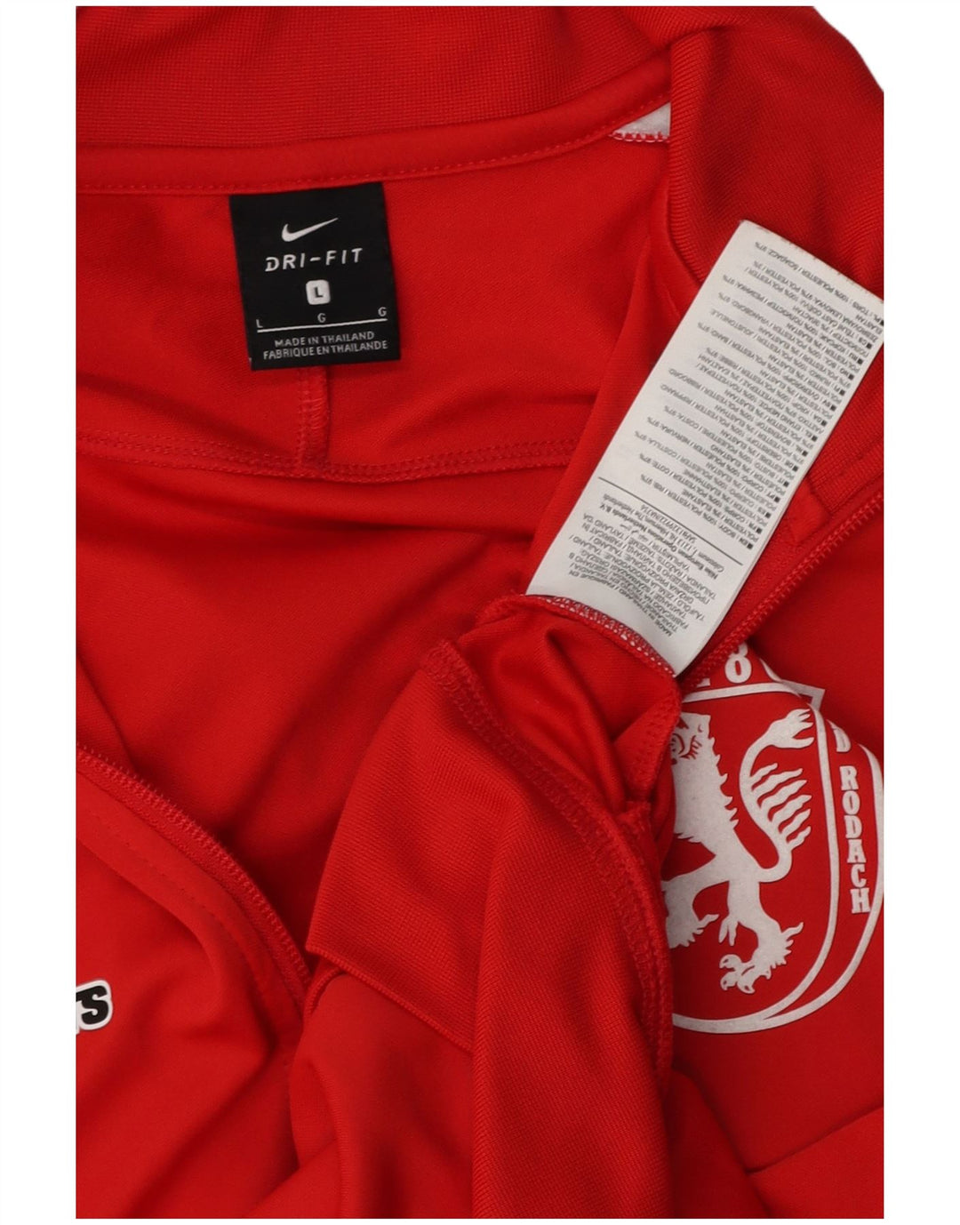 NIKE Herren-Trainingsanzug mit Dri-Fit-Grafik, Größe L, Rot, Farbblock