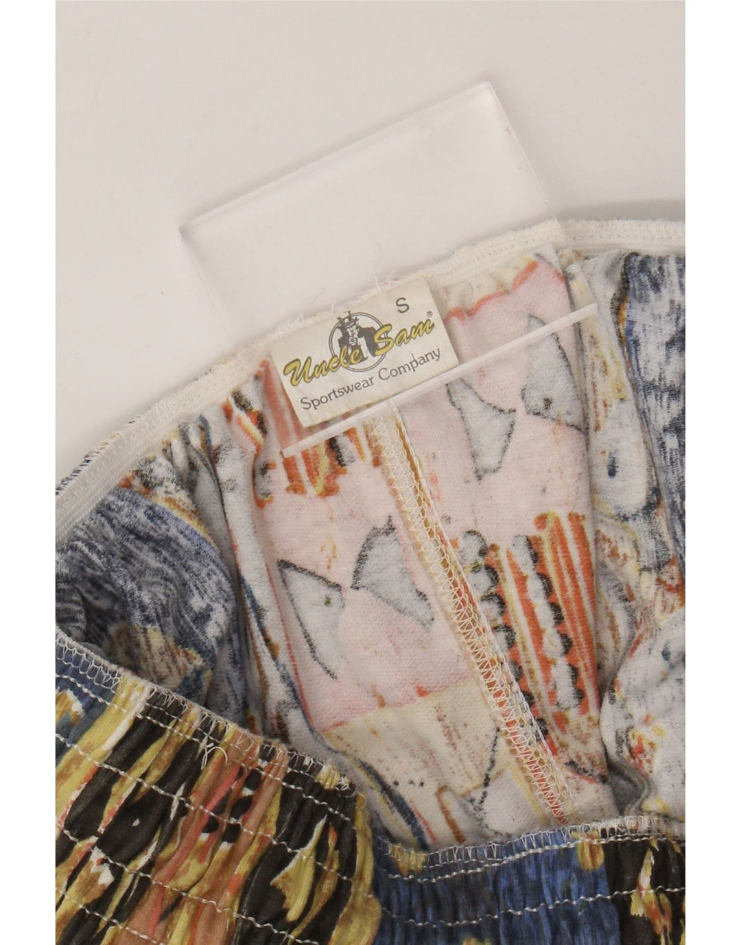 Uncle Sam Damen-Hose mit hoher Taille, Größe S, W27, L29, mehrfarbig, Baumwolle