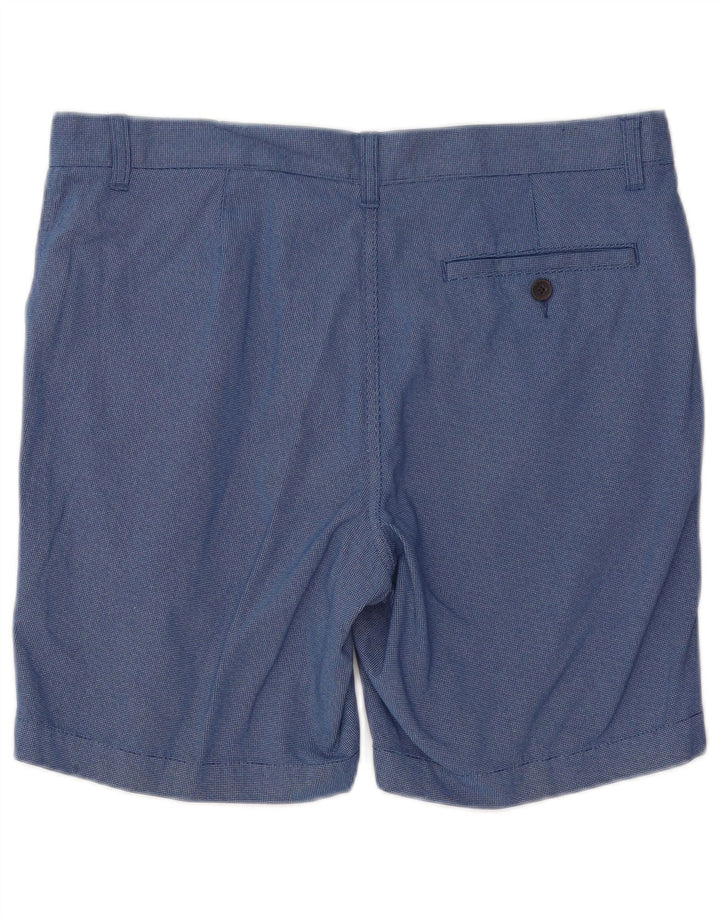Marks & Spencer Herren-Chinoshorts W34, Größe L, Blau, Baumwolle
