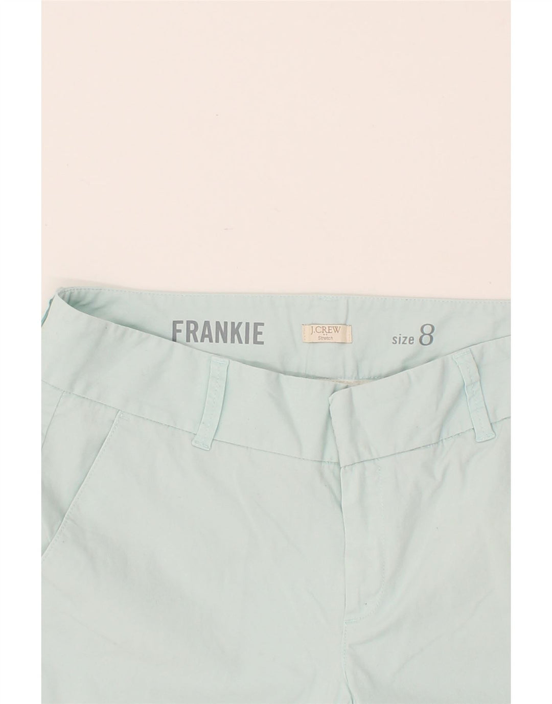 J. CREW Womens Frankie Chino Shorts US 8 Medium W32  Blue Cotton Vintage J. Crew and Second-Hand J. Crew from Messina Hembry 