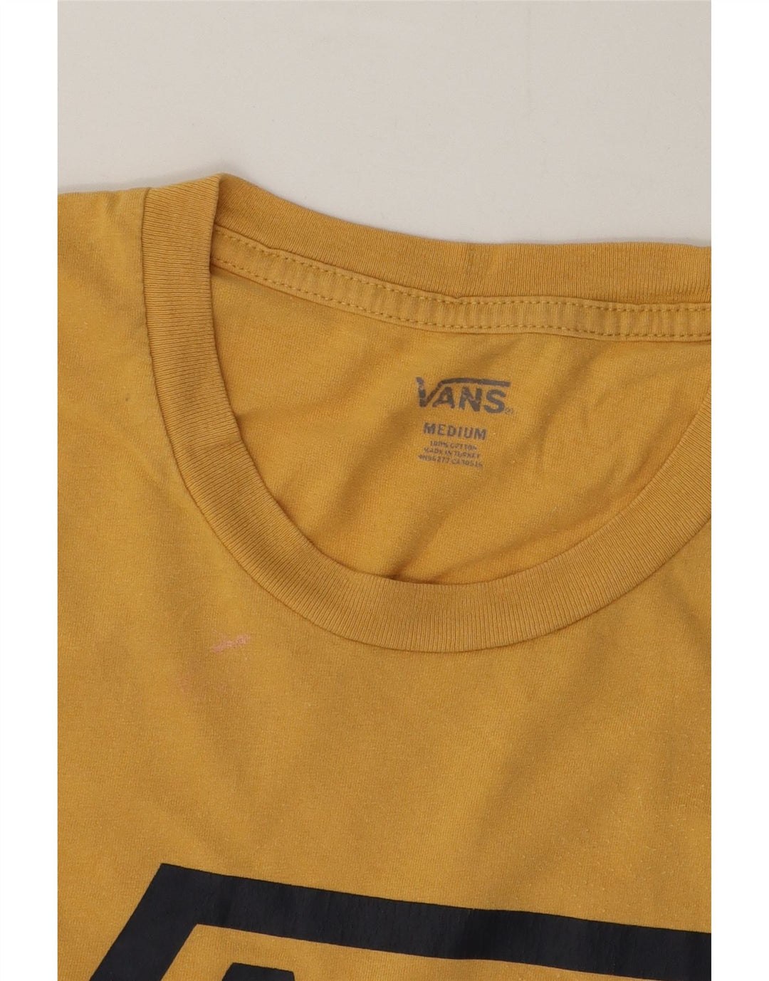 Vans Herren Grafik-T-Shirt-Oberteil aus mittelgelber Baumwolle