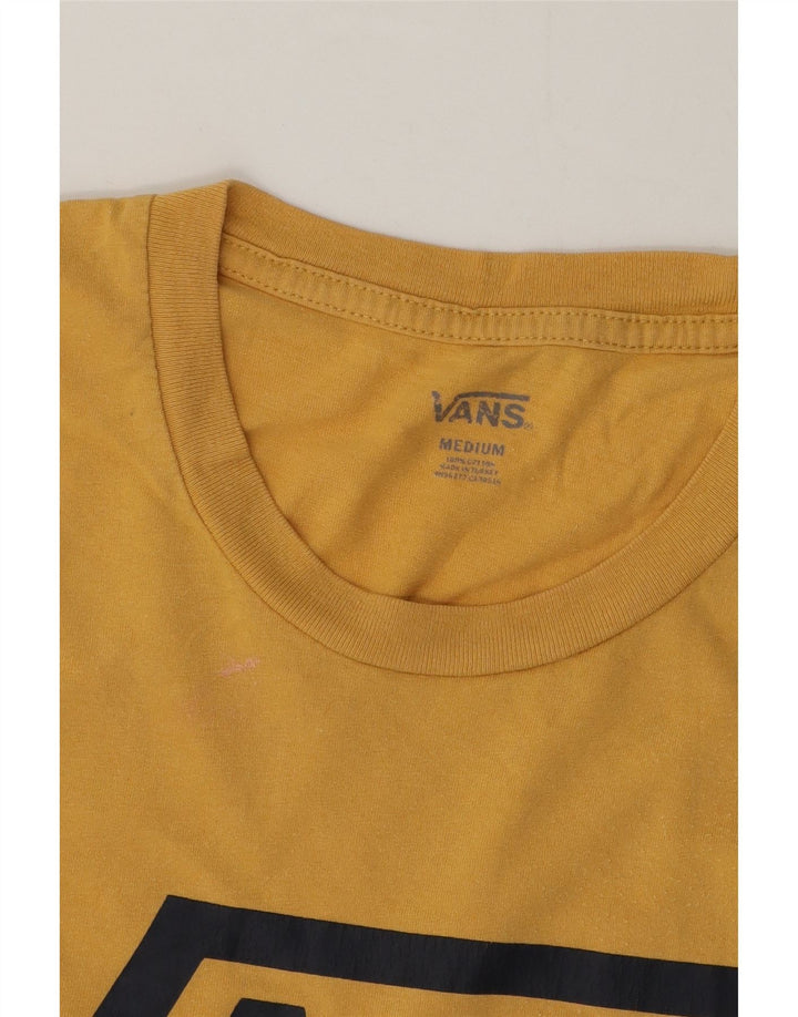 Vans Herren Grafik-T-Shirt-Oberteil aus mittelgelber Baumwolle