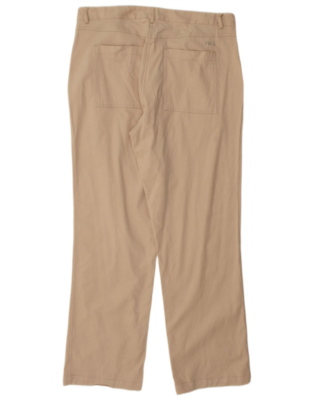 FILA Herren gerade Chinohose W38 L32 Beige Baumwolle