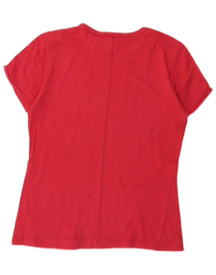 CHAMPION Damen Heritage Classics Graphic T-Shirt Top UK 14 Large Pink