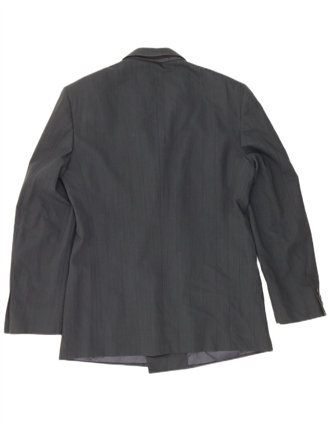 Mario Zegna Herren Zweireiher Blazer Jacke IT 48 Mittelmarineblaue Wolle
