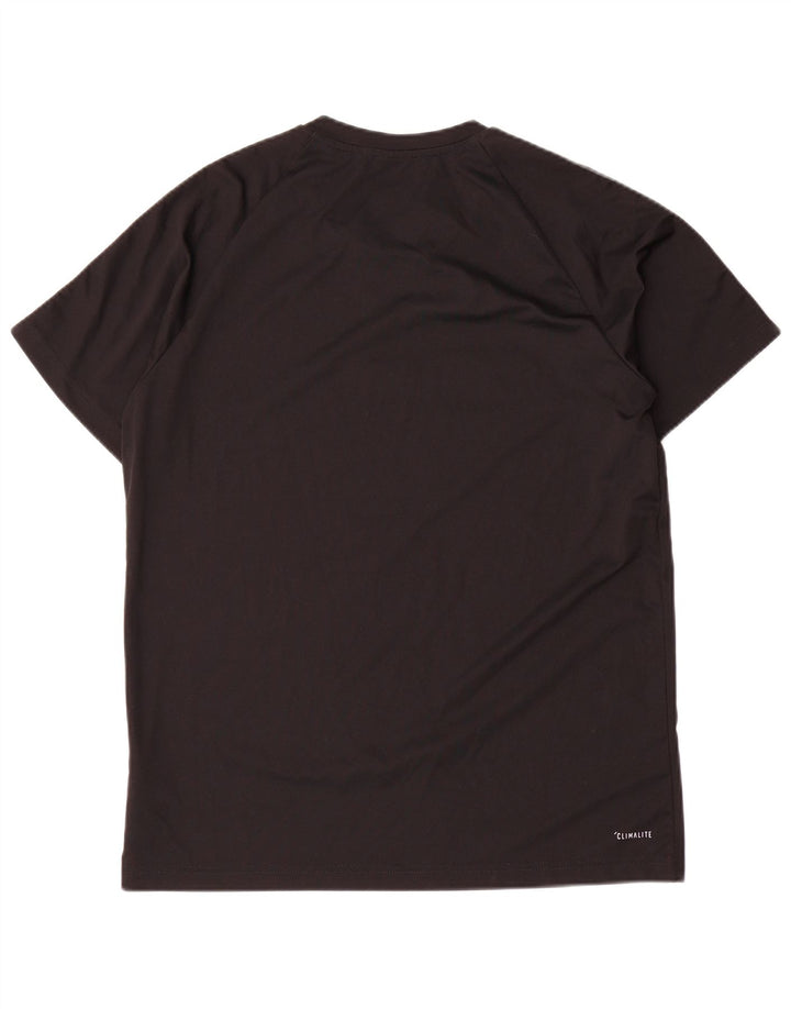Adidas Herren Climalite T-Shirt Top Large Schwarz Polyester