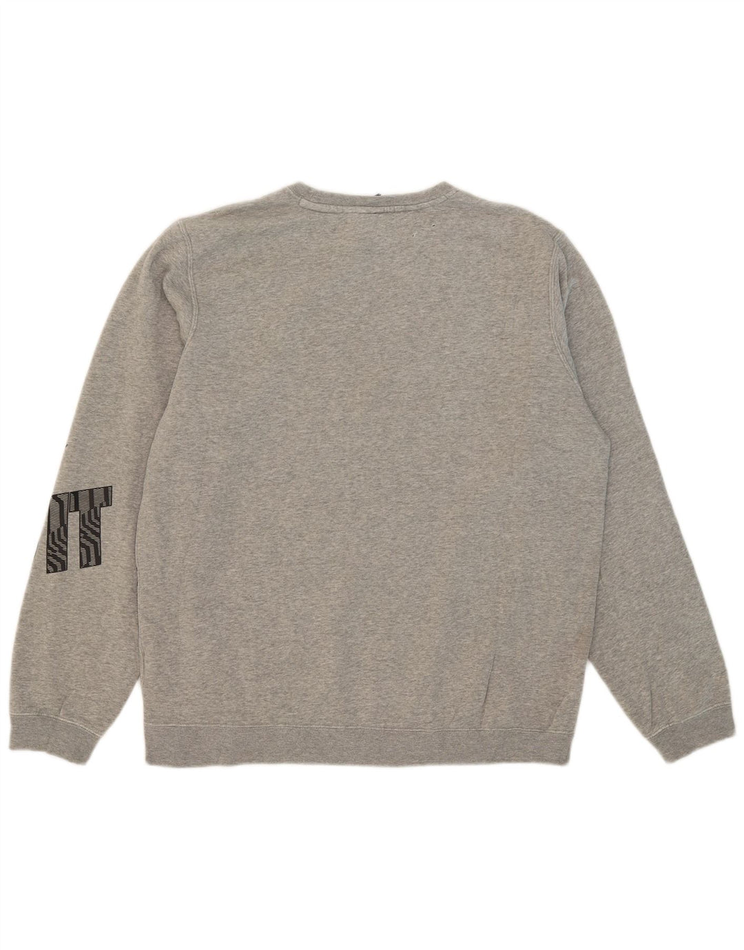 Nike Herren-Sweatshirt mit Grafik, groß, grau gefleckte Baumwolle