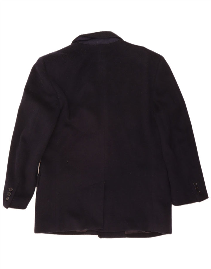 San Remo Herren Blazer Jacke UK 36 Small Marineblaue Wolle