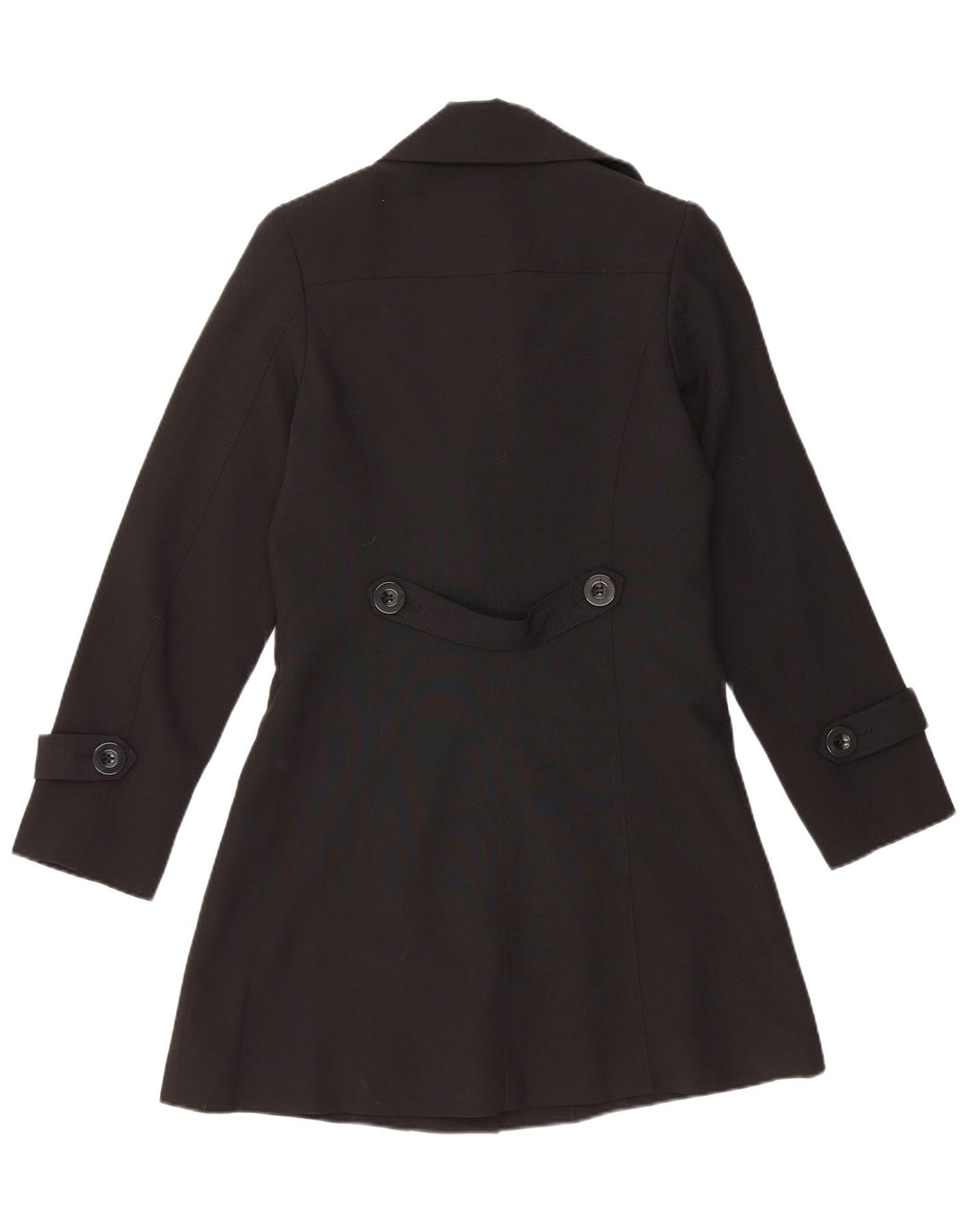 Trend Damen Trenchcoat UK 10 Small Schwarz Polyester
