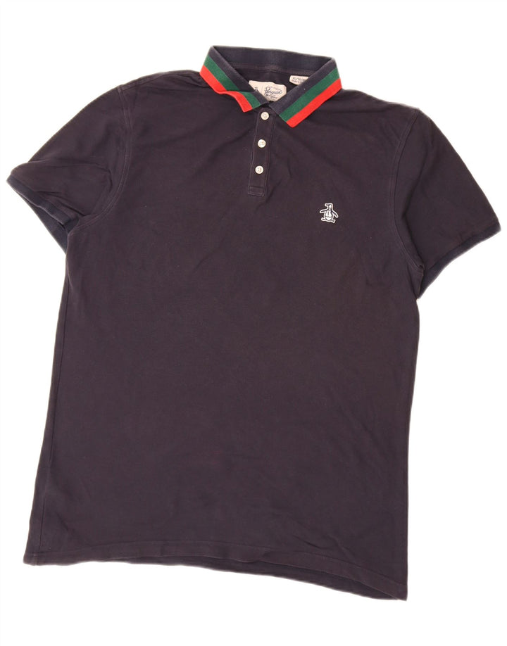 PINGUIN Herren Poloshirt XL Marineblau Baumwolle
