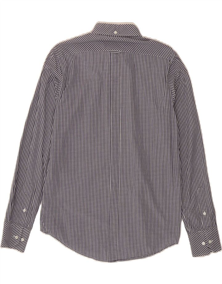 BEN SHERMAN Mens Shirt Medium Navy Blue Gingham Cotton Vintage Ben Sherman and Second-Hand Ben Sherman from Messina Hembry 