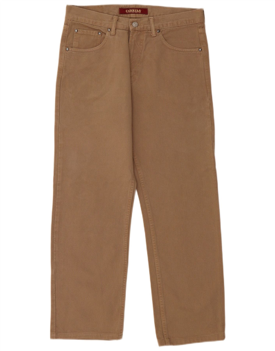 Carrera Herren Straight Jeans W33 L29 Beige Baumwolle