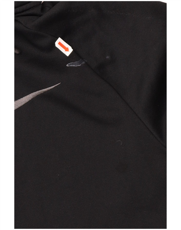 NIKE Herren Dri Fit Zip Hoodie Pullover Mittelschwarzes Polyester