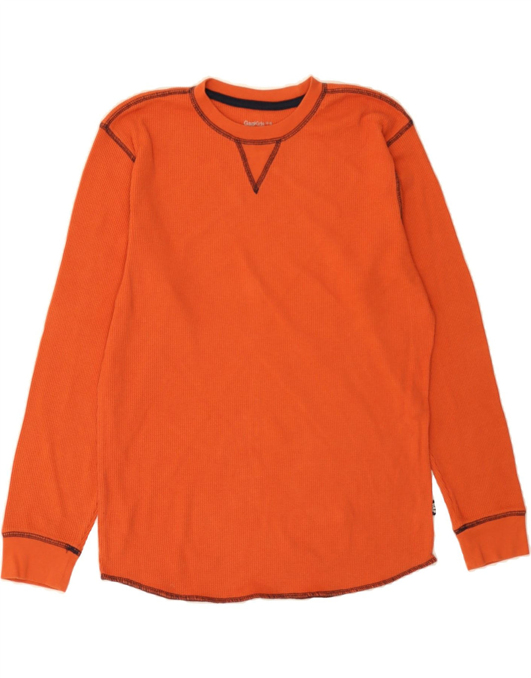 GAP Boys Top Long Sleeve 12-13 Years XL Orange Cotton Vintage Gap and Second-Hand Gap from Messina Hembry 