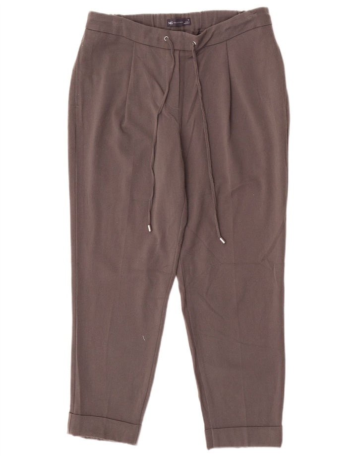 Marks & Spencer Damen-Kurzhose, UK 12, M, W30, L25, Grau, Polyester