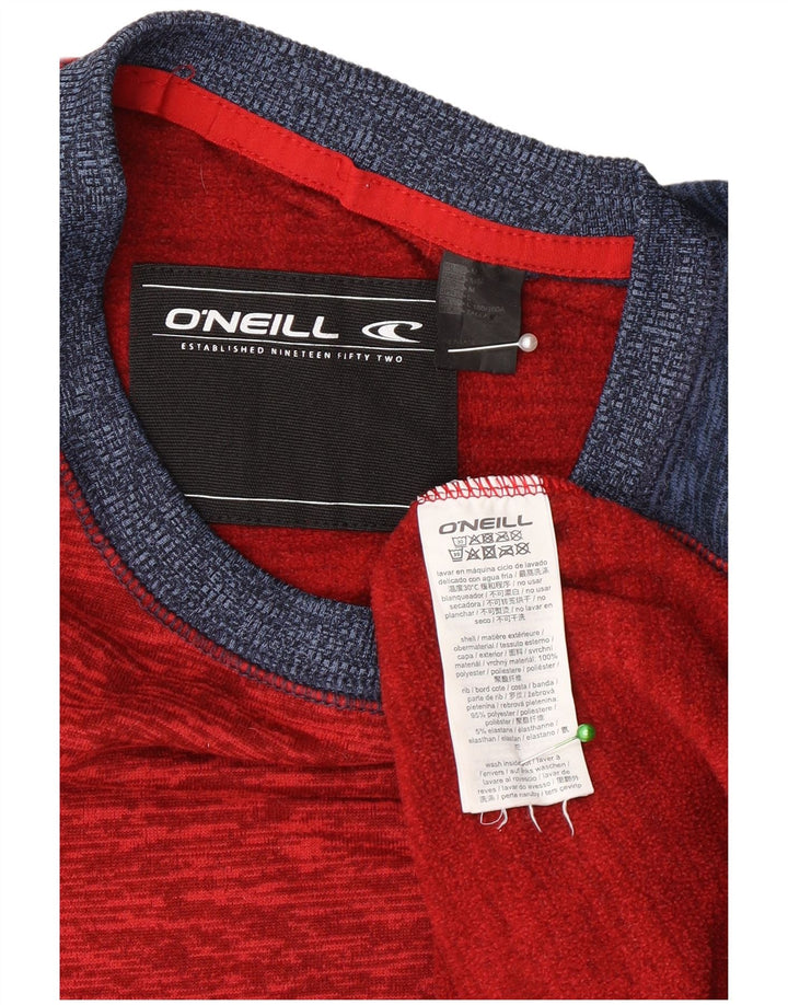 O'Neill Herren-Oberteil, langärmelig, Mittelrot, Farbblock-Polyester