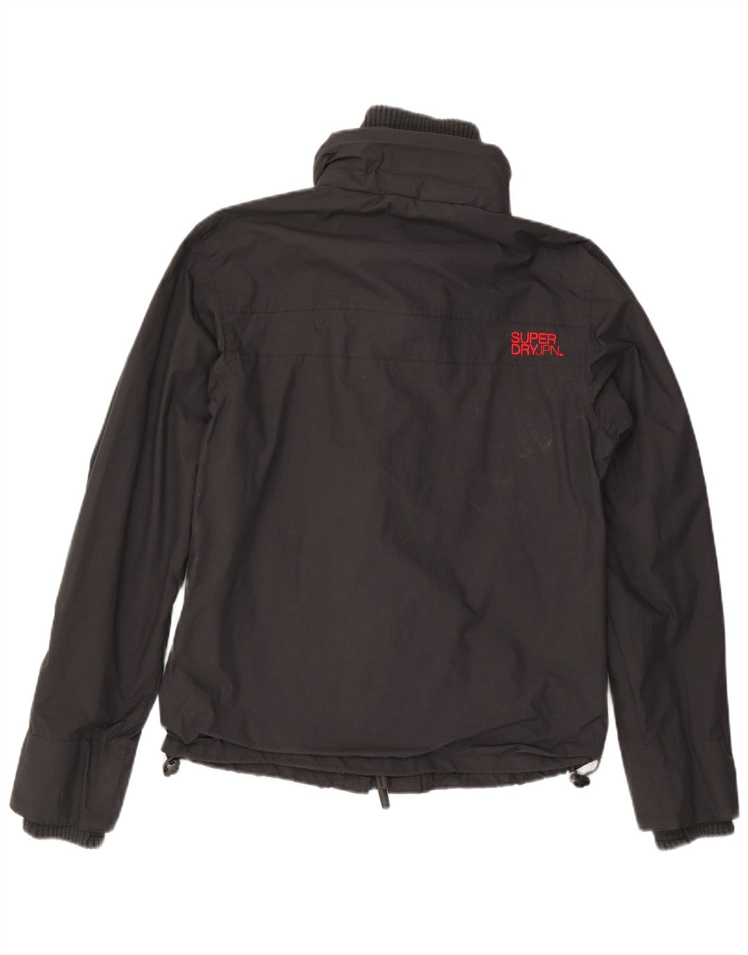 SUPERDRY Damen Windjacke UK 18 XL Schwarzes Nylon