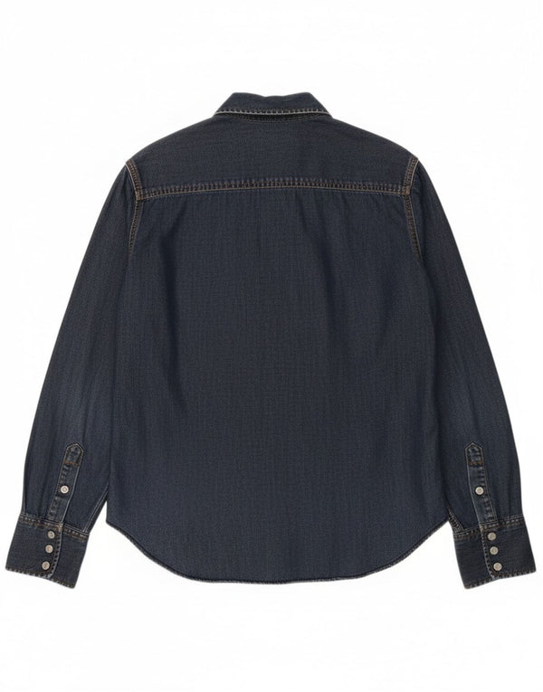 Calvin Klein Jeans Damen Jeanshemd UK 18 XL Marineblau Baumwolle