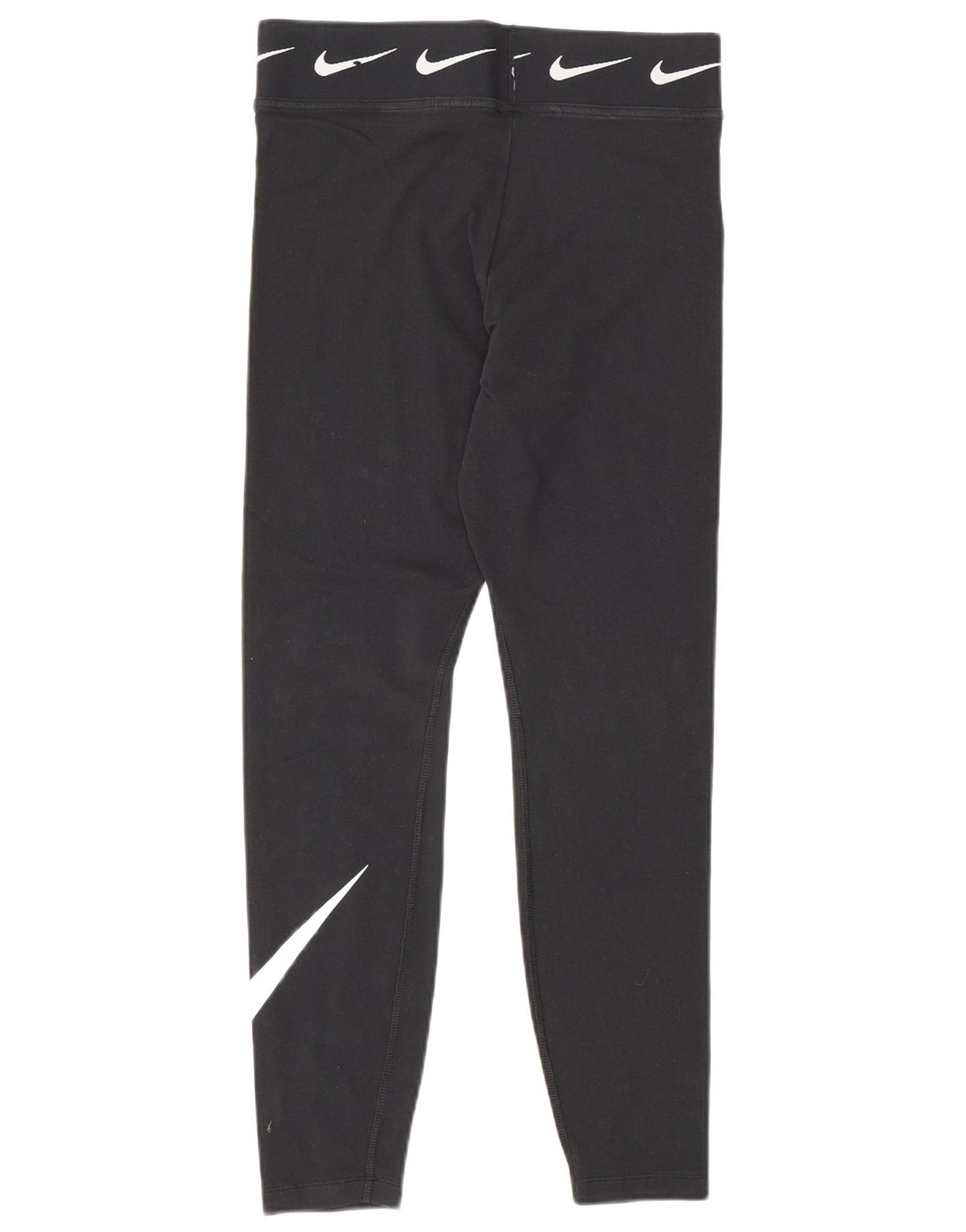 Nike Womens Graphic Leggings UK 12 Mittelschwarze Baumwolle