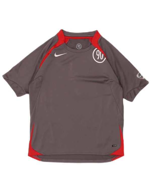 NIKE Dri Fit Grafik-T-Shirt für Jungen, 12–13 Jahre, Größe L, Grau, Farbblock