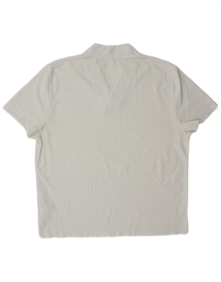 Cos Herren-T-Shirt-Oberteil aus mittelweißer Baumwolle