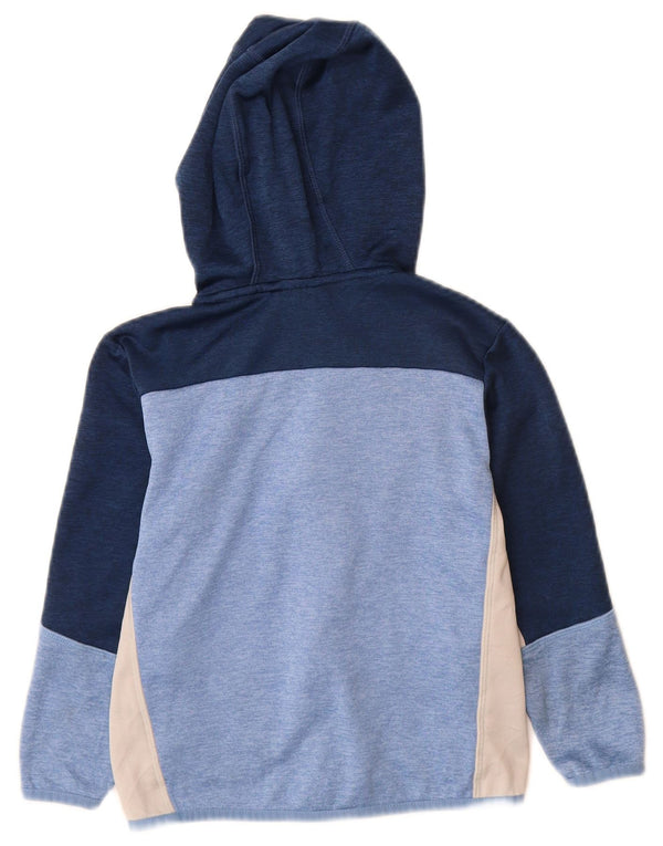 Russell Athletic Jungen-Kapuzenpullover mit Reißverschluss, 6–7 Jahre, klein, blau, Farbblock