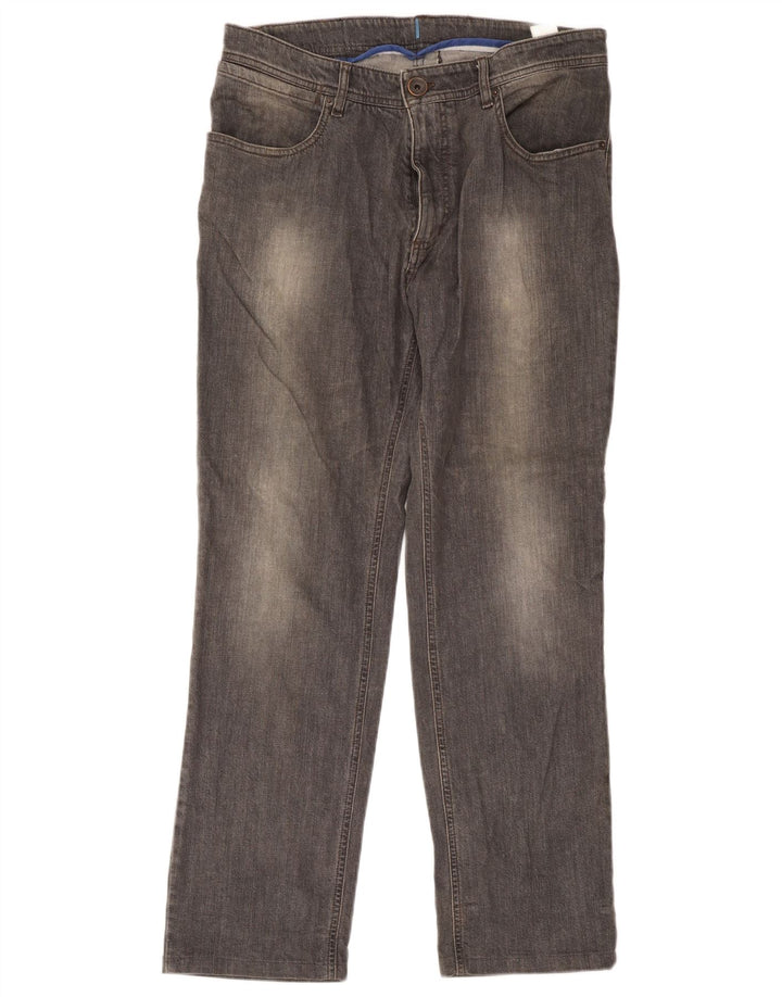 North Sails Herren Straight Jeans W38 L30 Graue Baumwolle
